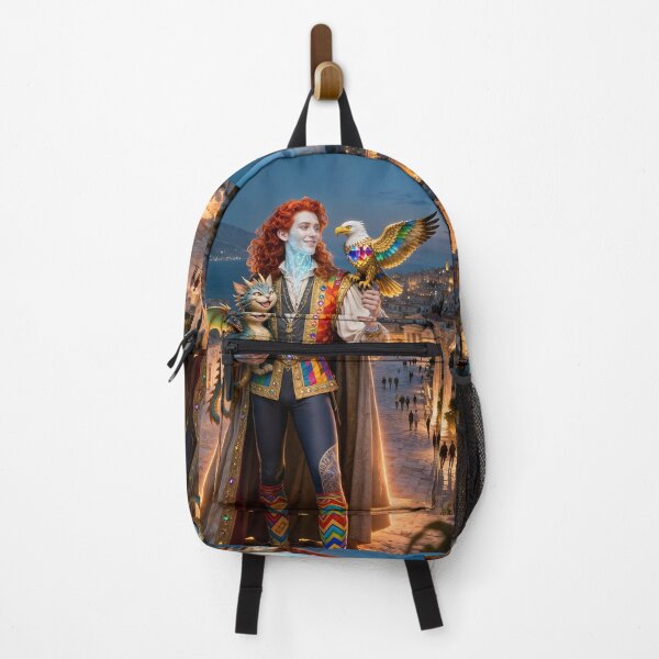 Item preview, Magical Maximalism: The Red-Haired Hero and His Retinue (the third version of the artwork) designed and sold by KunstGeist.