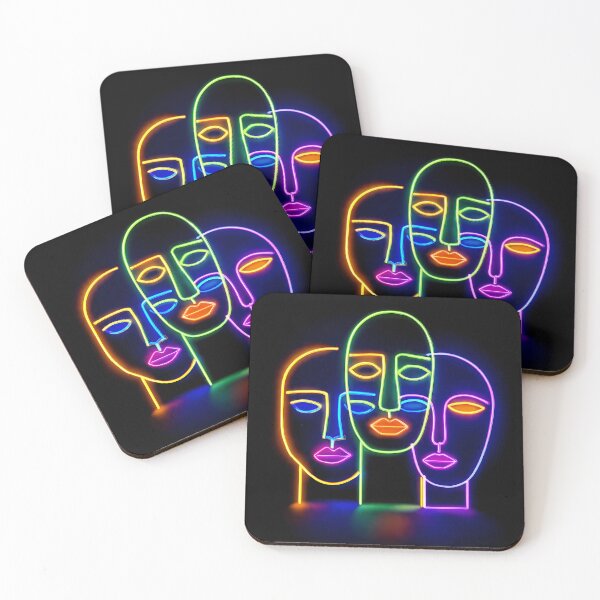 Item preview, Neon face 4 designed and sold by MacoQ.