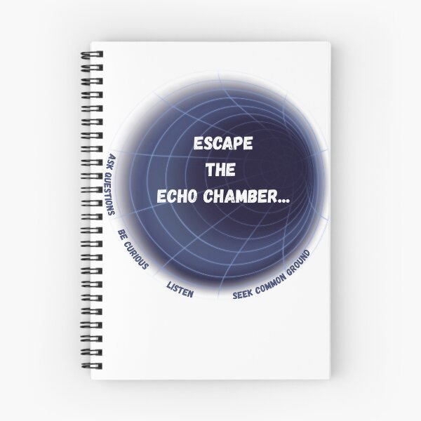 Item preview, Escape the echo chamber t-shirt designed and sold by Thoughts into Threads.