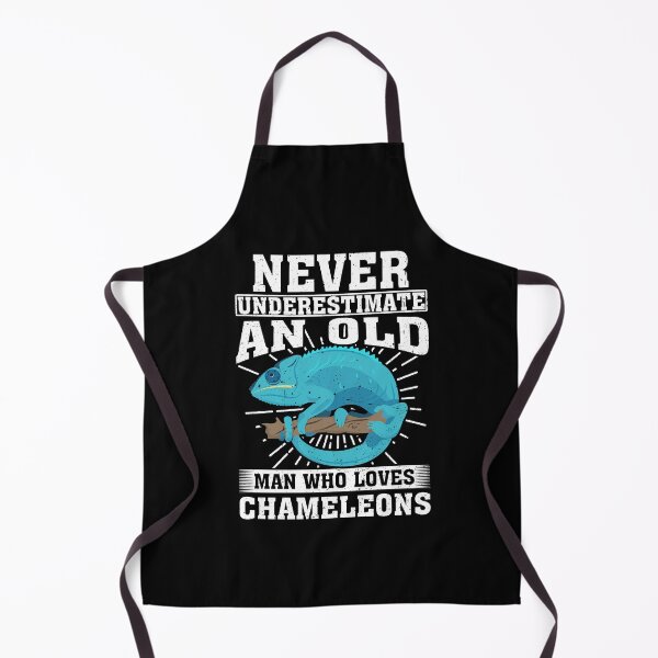 Item preview, Never Underestimate An Old Man Who Loves Chameleons designed and sold by CosmoKitsch.