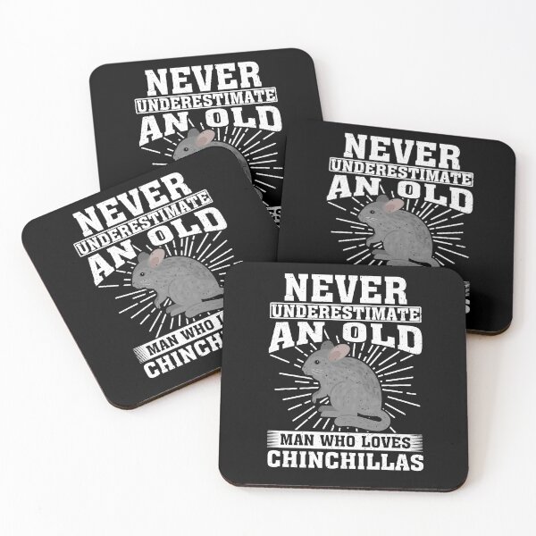 Item preview, Never Underestimate An Old Man Who Loves Chinchillas designed and sold by CosmoKitsch.