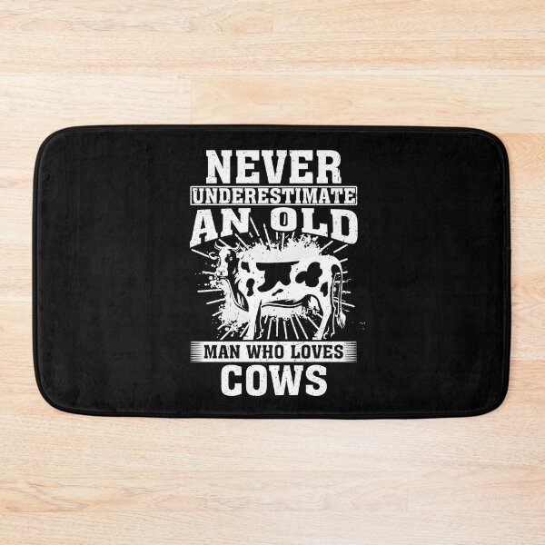 Item preview, Never Underestimate An Old Man Who Loves Cows  designed and sold by CosmoKitsch.