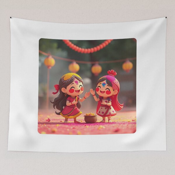 Item preview, Joyful Holi Colors Celebration Sticker   designed and sold by Teewave-Ashish.