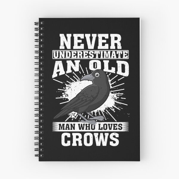Item preview, Never Underestimate An Old Man Who Loves Crows  designed and sold by CosmoKitsch.