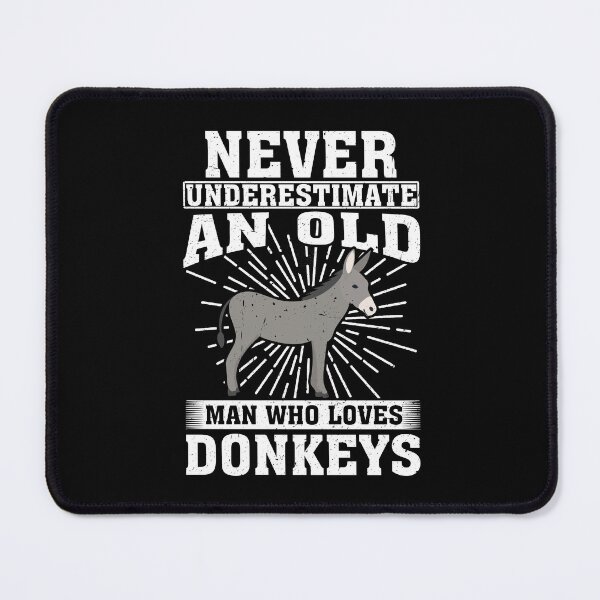 Item preview, Never Underestimate An Old Man Who Loves Donkeys designed and sold by CosmoKitsch.