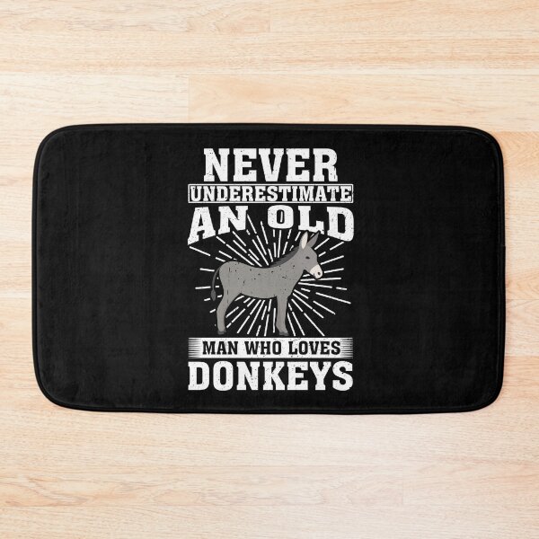 Item preview, Never Underestimate An Old Man Who Loves Donkeys  designed and sold by CosmoKitsch.