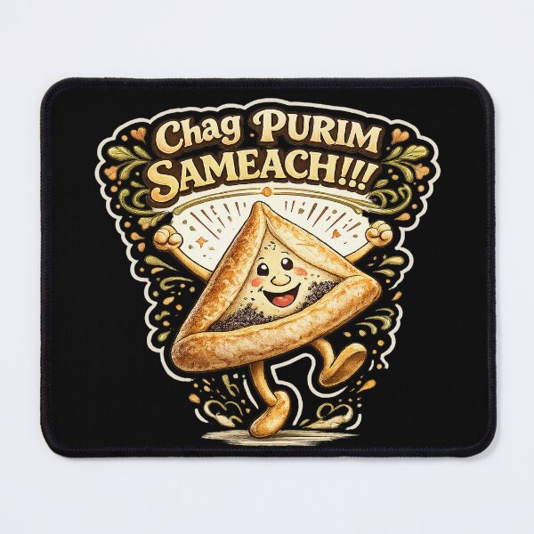 Item preview, Chag Purim Sameach – Classic Joyful Hamantaschen Design designed and sold by YG - YiddisheGesheft.