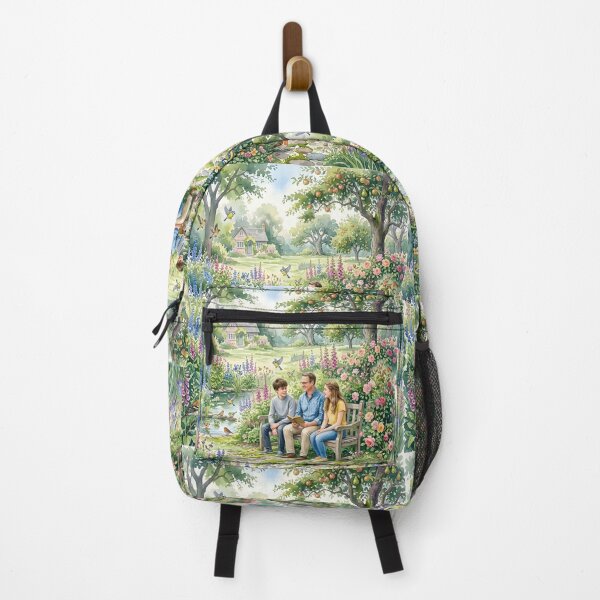 Item preview, Serene Family Moments: Watercolor Park Scene designed and sold by VibranPalette.