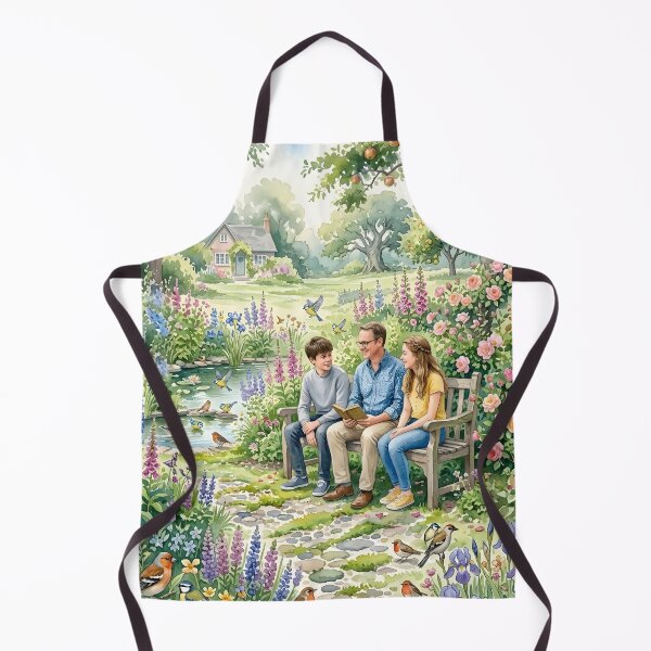 Item preview, Serene Family Moments: Watercolor Park Scene designed and sold by VibranPalette.