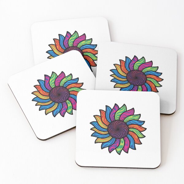 Item preview, Psychedelic Swirl Sunflower Icon designed and sold by pumsquare.