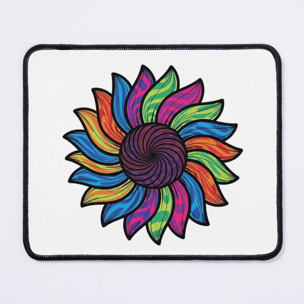 Item preview, Psychedelic Swirl Sunflower Icon designed and sold by pumsquare.