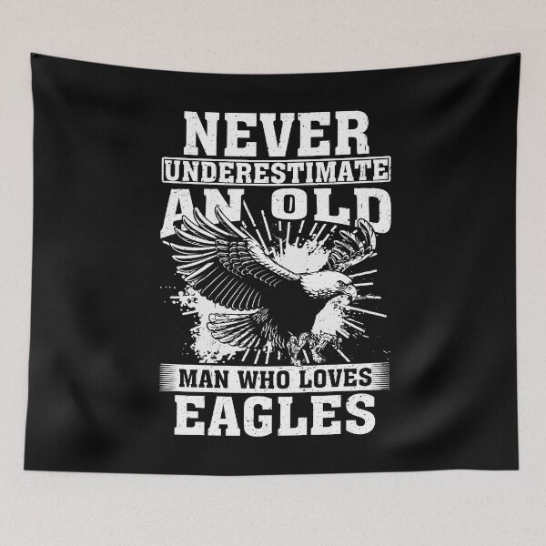 Item preview, Never Underestimate An Old Man Who Loves Eagles  designed and sold by CosmoKitsch.