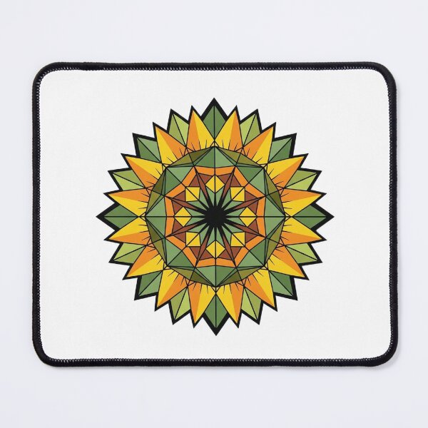 Item preview, Geometric Sunflower Mandala Icon designed and sold by pumsquare.