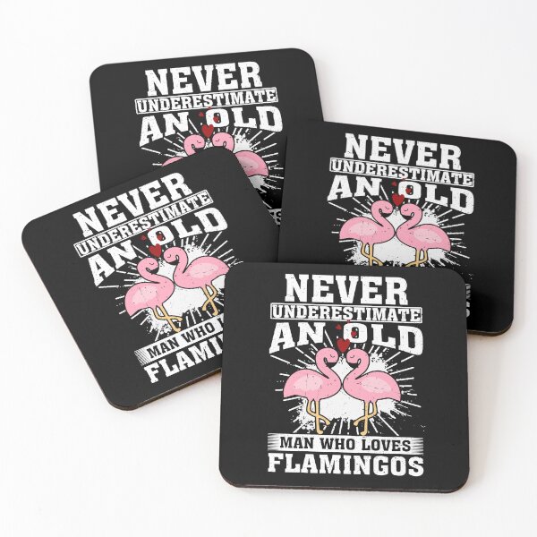 Item preview, Never Underestimate An Old Man Who Loves Flamingos  designed and sold by CosmoKitsch.