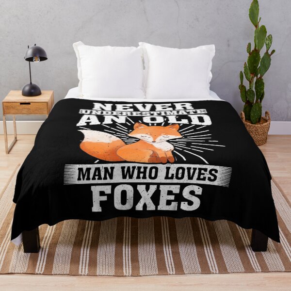Item preview, Never Underestimate An Old Man Who Loves Foxes designed and sold by CosmoKitsch.