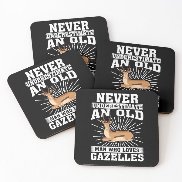Item preview, Never Underestimate An Old Man Who Loves Gazelles  designed and sold by CosmoKitsch.