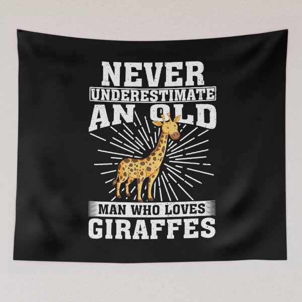 Item preview, Never Underestimate An Old Man Who Loves Giraffes  designed and sold by CosmoKitsch.