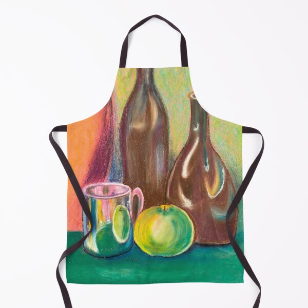 Item preview, Cool Still Life Bottles and apple designed and sold by BetweenForms.