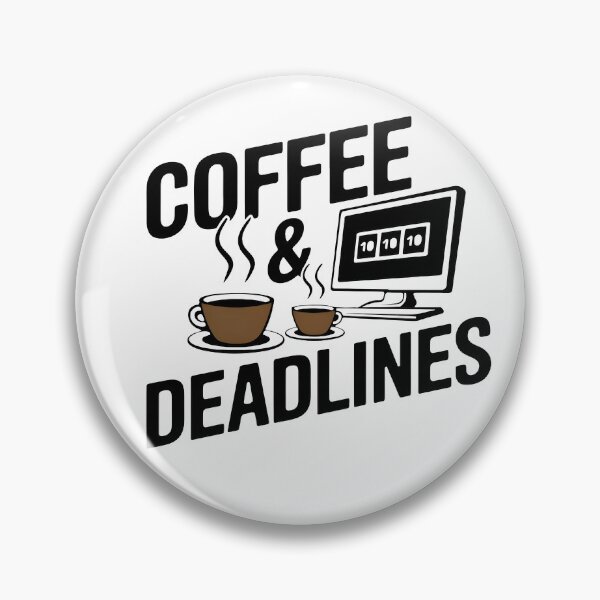 Artikelvorschau, Kaffee und Deadlines – Programmiererleben – Büro-Humor entworfen und verkauft von Zenith Design.