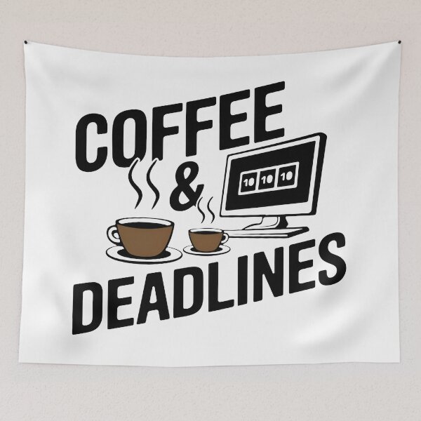 Item preview, Coffee And Deadlines Programmer Life Tech Office Humor designed and sold by Zenith Design.
