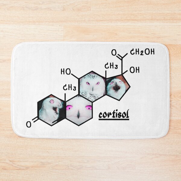 Item preview, Cortisol Owl Meme Stress Molecule Nerdy designed and sold by mooncakekaro.