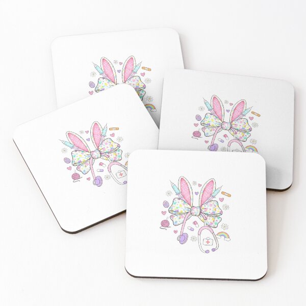Item preview, Cute Nurse Bow – Pastel Medical Stethoscope Kawaii Style designed and sold by YK SHOP.