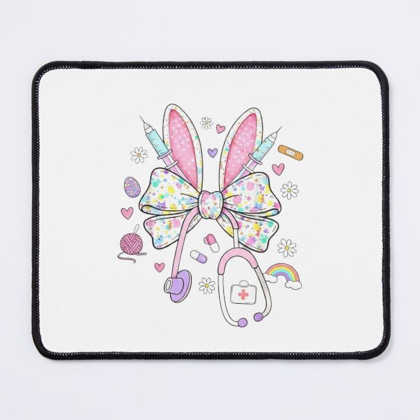 Item preview, Cute Nurse Bow – Pastel Medical Stethoscope Kawaii Style designed and sold by YK SHOP.