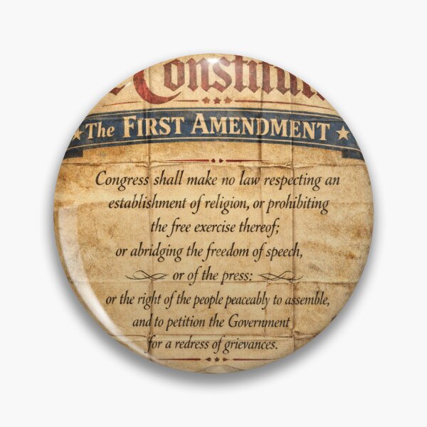 Item preview, Retro First Amendment Poster Folded designed and sold by ArtofDissent.