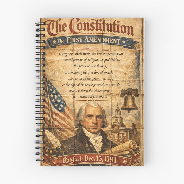 Item preview, Retro First Amendment Poster Folded designed and sold by ArtofDissent.