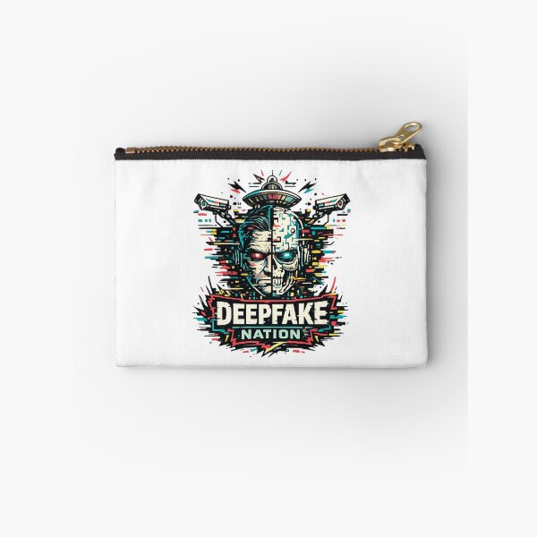 Item preview, Deepfake Nation AI Surveillance Cyberpunk  designed and sold by The Junto Shop.