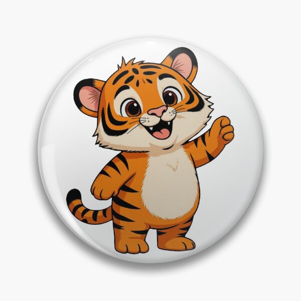 Aperçu de l'œuvre Petit tigre amical créée et vendue par Lisa Bittinger.