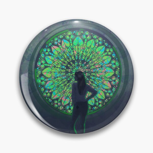 Item preview, Title: Emerald Light: The Woman in the Mystic Stained Glass Window designed and sold by Nekogobido.