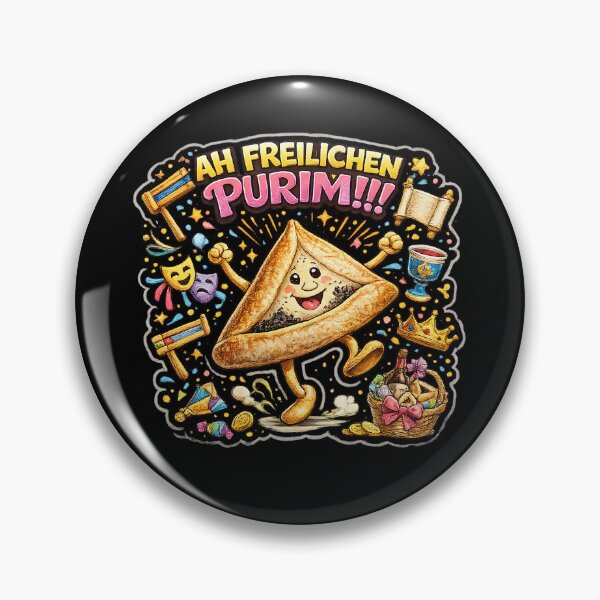 Item preview, Ah Freilichen Purim – Ultimate Festive Hamantaschen Party Design designed and sold by YG - YiddisheGesheft.