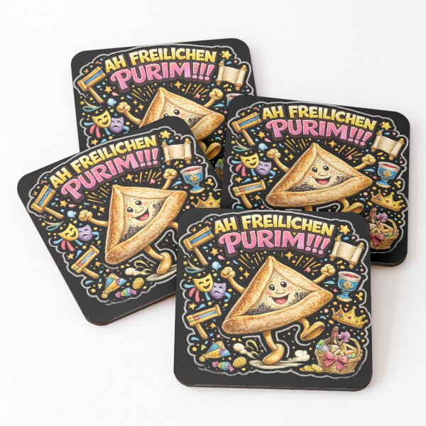 Item preview, Ah Freilichen Purim – Ultimate Festive Hamantaschen Party Design designed and sold by YG - YiddisheGesheft.