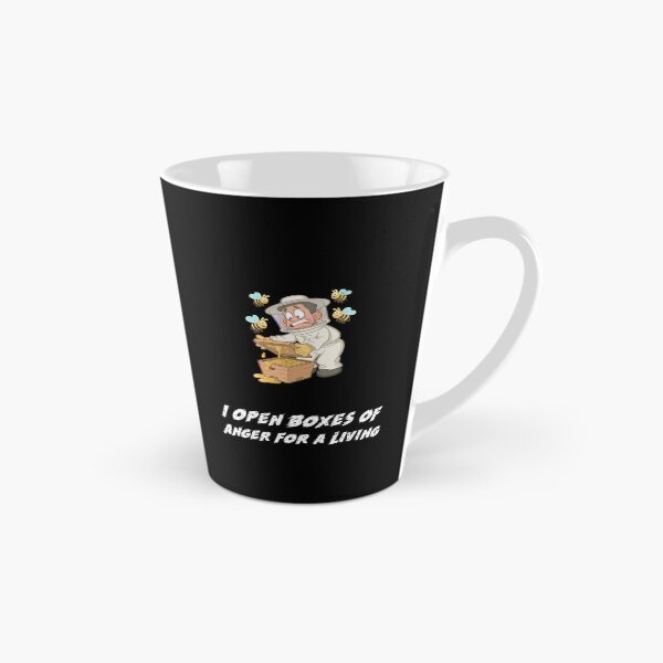 Item preview, Funny Beekeeper Shirt – I Open Boxes of Anger for a Living – Nervous Beekeeper Humor Tee for Bee Farmers & Apiarists designed and sold by DDTees91.