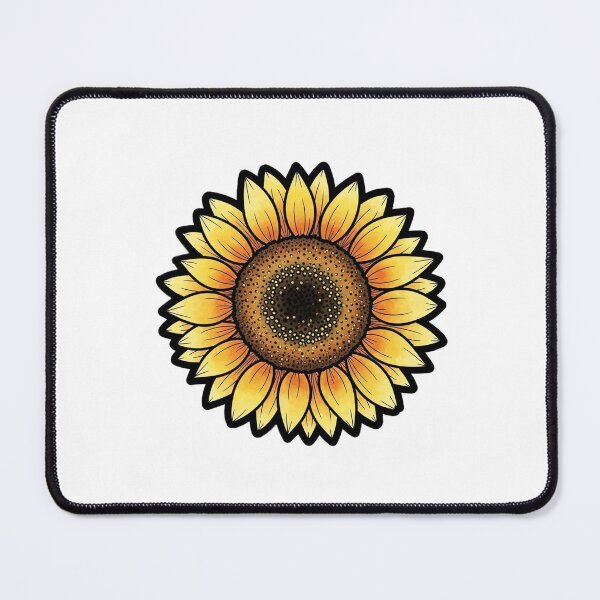 Item preview, Watercolor Sunflower Icon designed and sold by pumsquare.