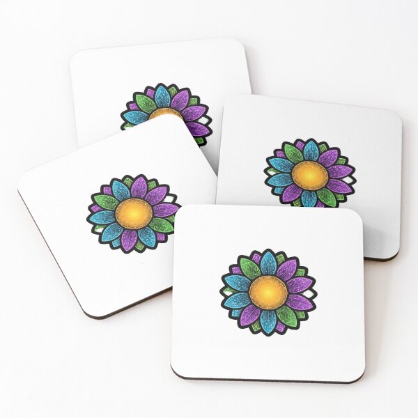 Item preview, Neon Cyber Sunflower Icon designed and sold by pumsquare.