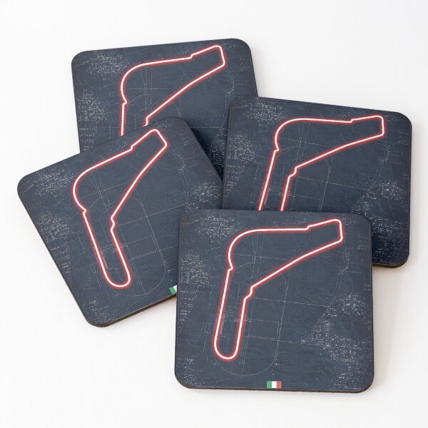 Item preview, Monza Track Map – Neon Racing Circuit Art designed and sold by CHROMA NOIR.