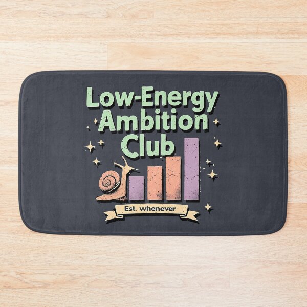 Item preview, Low-Energy Ambition Club T-Shirt Design, Est. Whenever Retro Snail Graphic designed and sold by JawKneeArt.