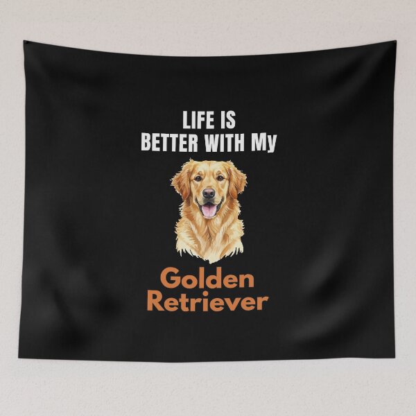 Item preview, Life Is Better With My Golden Retriever – Cute Dog Mom & Dog Dad Gift designed and sold by YAKOUT-STUDIO.