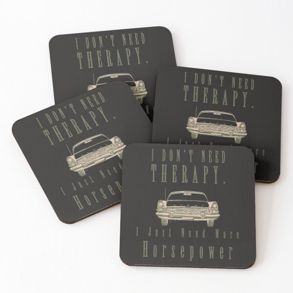 Item preview, Car Therapy I Don't Need Therapy I Just Need More Horsepower designed and sold by Capturetees.
