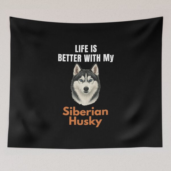 Item preview, Life Is Better With My Siberian Husky – Cute Dog Mom & Dog Dad Gift designed and sold by YAKOUT-STUDIO.