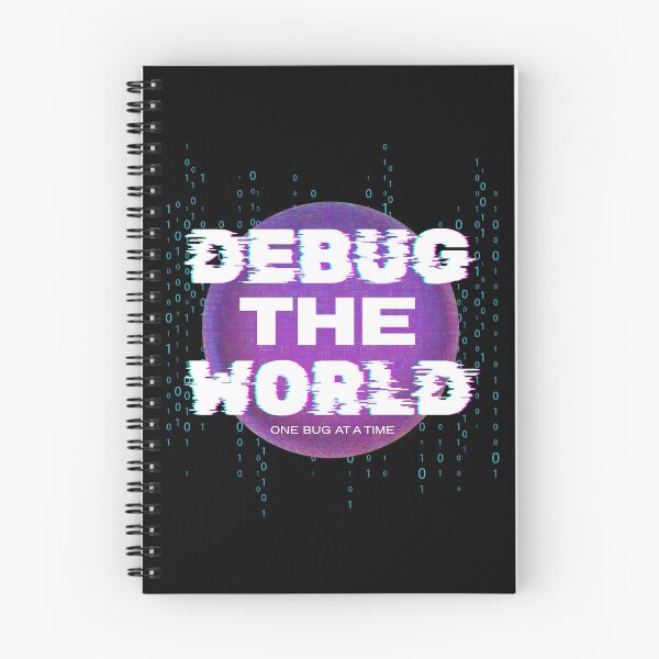 Item preview, Debug The World One Bug At A Time - Funny Programmer Glitch Art designed and sold by JB-designstudio.