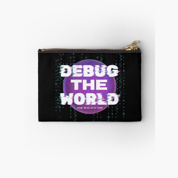 Item preview, Debug The World One Bug At A Time - Funny Programmer Glitch Art designed and sold by JB-designstudio.