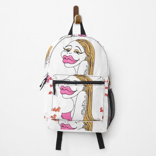 Item preview, A woman, big mouth, long eyelashes, blond hair, writing so... what went wrong? designed and sold by Jusiasw.