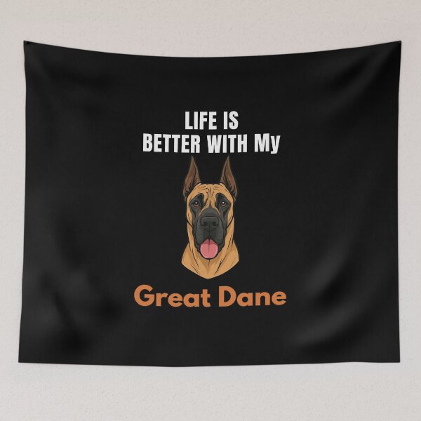 Item preview, Life Is Better With My Great Dane – Cute Dog Mom & Dog Dad Gift designed and sold by YAKOUT-STUDIO.