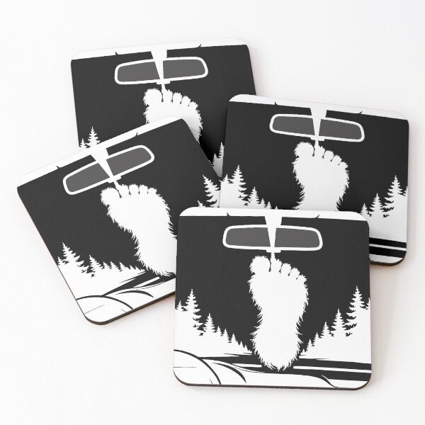 Item preview, Bigfoot Rearview Mirror Foot Silhouette designed and sold by purrtees.