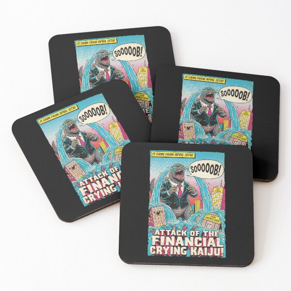 Item preview, Attack Of The Financial Crying Kaiju Comic designed and sold by GrafTeesLab.