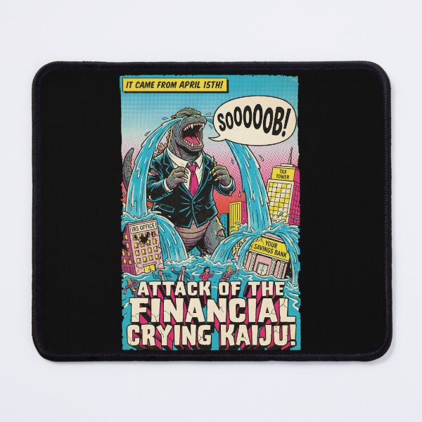 Item preview, Attack Of The Financial Crying Kaiju Comic designed and sold by GrafTeesLab.