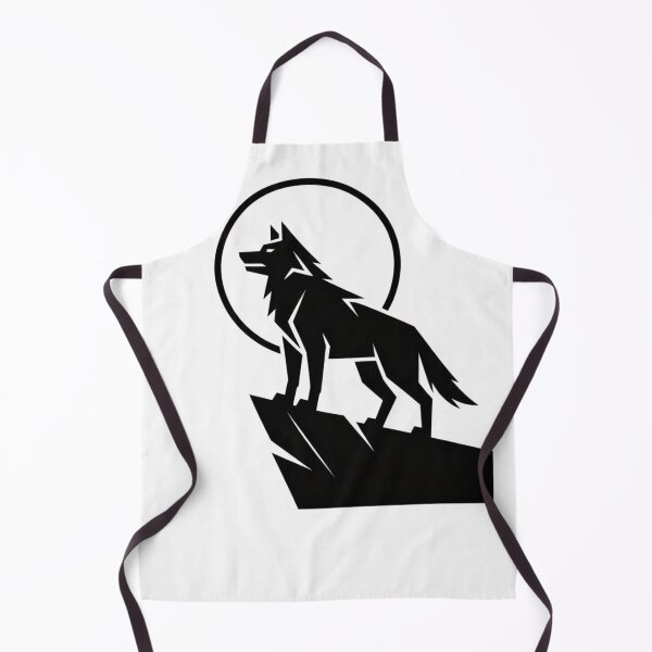 Item preview, wolf howling at a geometric moon designed and sold by sevenmountains.